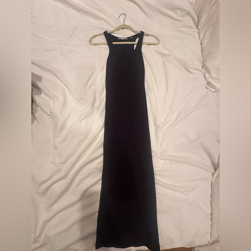 KITH WOMEN ANTHEA MIDI RIBBED DRESS - BLACK